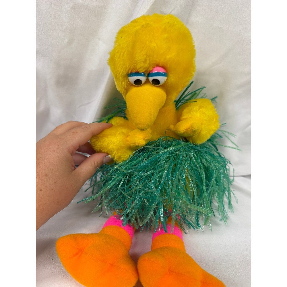 Vintage Sesame Street Plush Lot 5 Big Bird Hula Cookie Monster Bert Ernie Oscar - Picture 13 of 15